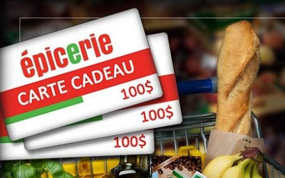 Concours gagnez une Carte-cadeau d'épicerie de 300$