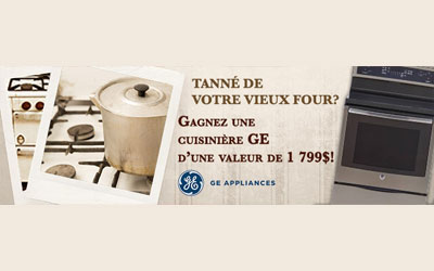 Concours gagnez une Cuisinière Infinite de GE Profile de 1799 $