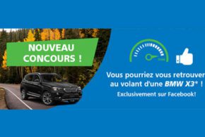 Concours gagnez une Location d'une BMW X3 pour une fin de semaine