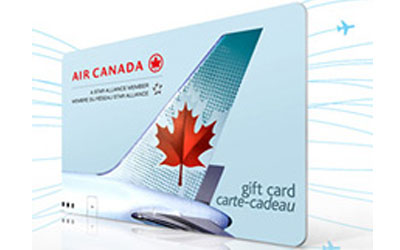 Concours gagnez une carte-cadeau Air Canada de 600$