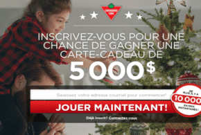 Concours gagnez une carte-cadeau Canadian Tire de 5000$