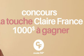 Concours gagnez une carte-cadeau Claire France de 1000$