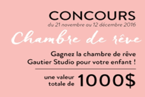 Concours gagnez une chambre pour enfant de 1000 $
