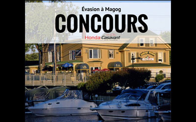 Concours gagnez une escapade gourmande pour 2 à Magog