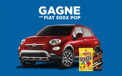 Concours gagnez une voiture Fiat 500X Pop 2016 de 28860$