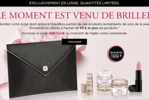 Une trousse de produits Lancôme Offerte