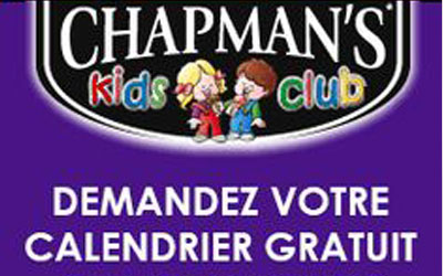 Calendrier Gratuit Chapman’s + des coupons rabais