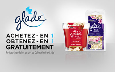 Chandelles en pot ou Cubes de cire Glade gratuit