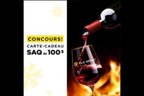 Concours gagnez 100$ à dépenser à la SAQ