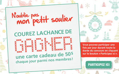 Concours gagnez 15 cartes-cadeaux panda shoes de 50$