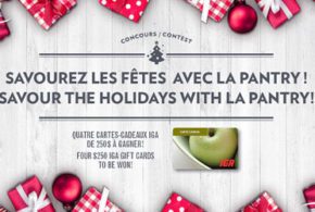 Concours gagnez 4 Cartes-cadeaux IGA de 250$