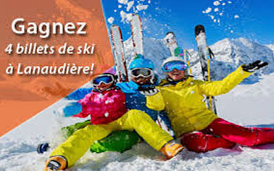 Concours gagnez des Billets de ski dans Lanaudière