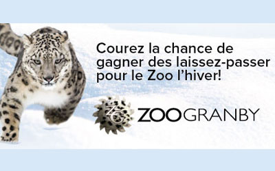 Concours gagnez des Billets pour Le Zoo de Granby