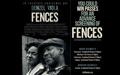 Concours gagnez des Billets pour l'avant-première du film Fences