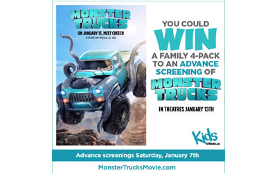 Concours gagnez des Billets pour l'avant-première du film Monster trucks