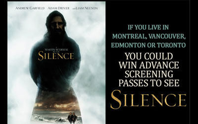 Concours gagnez des Billets pour l'avant-première du film Silence