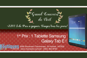Concours gagnez des Tablettes Samsung Galaxy Tab E 16GB