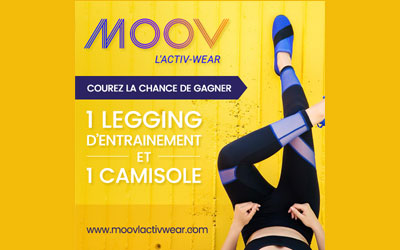 Concours gagnez des Vêtements d'entraînement Moov L'Activ-Wear