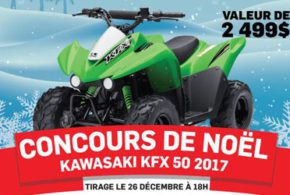 Concours gagnez un KAWASAKI KFX 50 2017