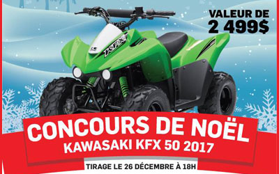 Concours gagnez un KAWASAKI KFX 50 2017