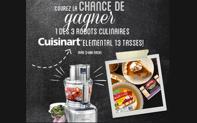 Concours gagnez un Robot culinaire (13 tasses) Cuisinart Elemental