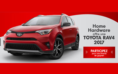 Concours gagnez un Toyota RAV4 AWD SE 2017 de 36220$