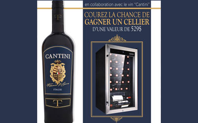 Concours gagnez un cellier CAVAVIN d’une valeur de 529$