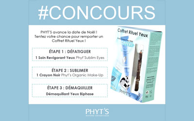 Concours gagnez un coffret Rituel Yeux de PHYT'S