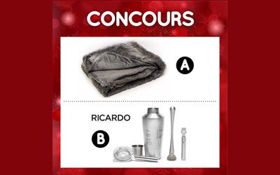 Concours gagnez un ensemble à cocktail Ricardo Cuisine