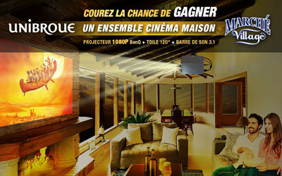 Concours gagnez un ensemble cinéma maison de 2500 $