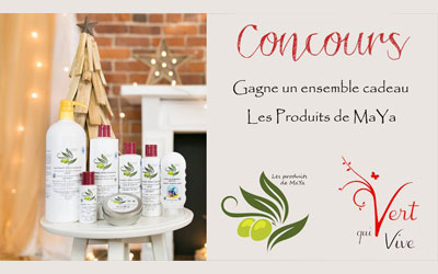 Concours gagnez un ensemble de Produits MaYa