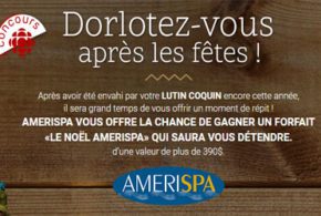 Concours gagnez un forfait Le Noël Amerispa