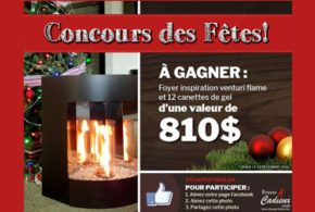 Concours gagnez un foyer inspiration venturi flame de 810$