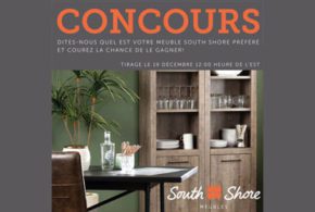 Concours gagnez un meuble South Shore de votre choix