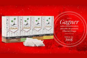 Concours gagnez un panier de 20 boites de thé de chaga arômatisé