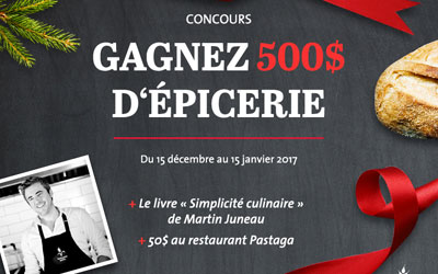 Concours gagnez un panier d'épicerie de 500$