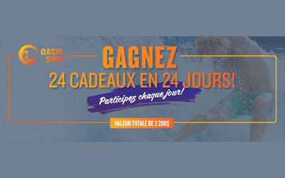 Concours gagnez un prix chaque jour pendant 24 jours