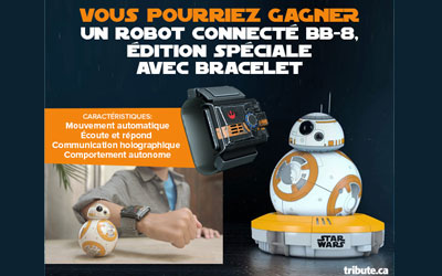 Concours gagnez un robot connecté BB-8 avec bracelet