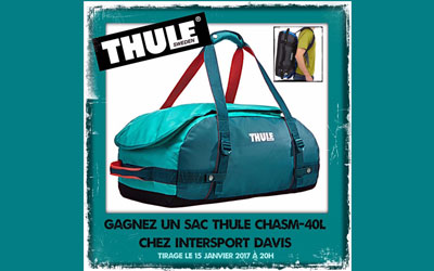 Concours gagnez un sac THULE Chasm de 40L