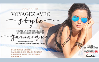 Concours gagnez un voyage de 4000$ pour 2 en Jamaïque