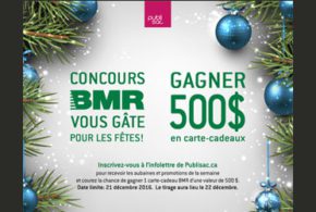 Concours gagnez une Carte-cadeau BMR de 500$