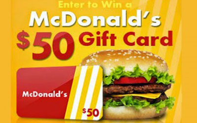 Concours gagnez une Carte cadeau McDonalds de 50$