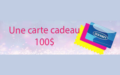 Concours gagnez une Carte cadeau Old Navy de 100$