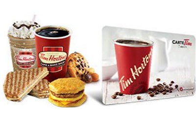 Concours gagnez une carte-cadeau Tim Horton's de 100$