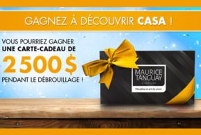 Concours gagnez une carte cadeau de 2500$ de Maurice Tanguay Signature