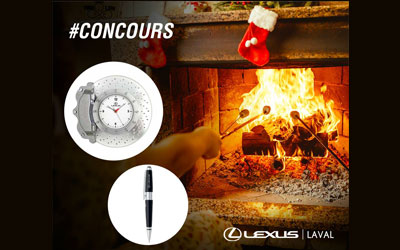 Concours gagnez une horloge murale Lexus