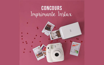 Concours gagnez une imprimante Instax Fuji de 240$