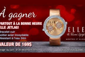 Concours gagnez une montre ELLE de 169$