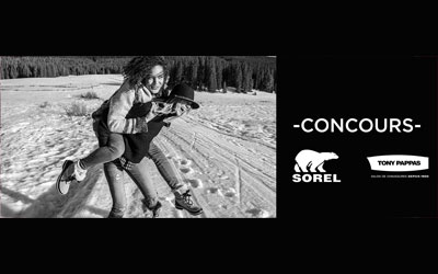 Concours gagnez une paire de bottes d'hiver Sorel chez Tony Pappas