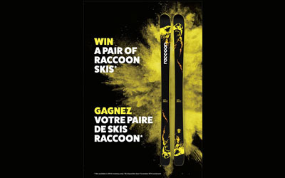 Concours gagnez une paire de skis Raccoon